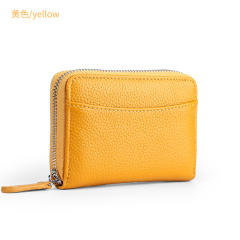 RFID leather coin purse card wallet