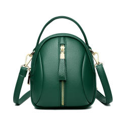 Korean fashion simple design leather crossbody bag