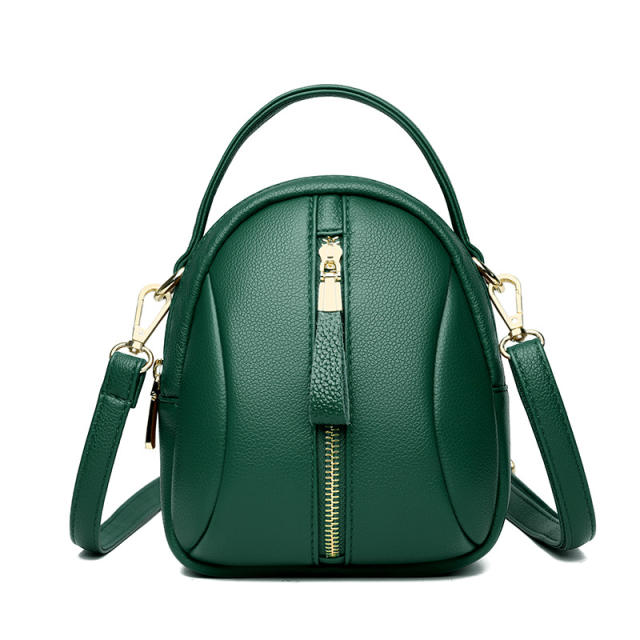 Korean fashion simple design leather crossbody bag