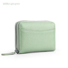 RFID leather coin purse card wallet