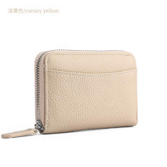 RFID leather coin purse card wallet