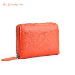 RFID leather coin purse card wallet