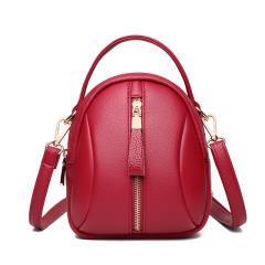 Korean fashion simple design leather crossbody bag