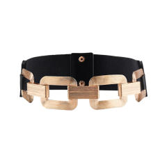 Fashionable geometric square dress corest belt