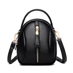 Korean fashion simple design leather crossbody bag