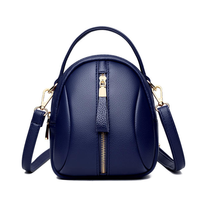 Korean fashion simple design leather crossbody bag