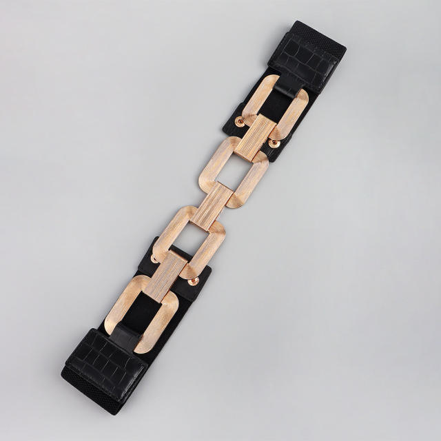 Fashionable geometric square dress corest belt