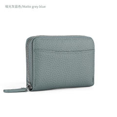 RFID leather coin purse card wallet