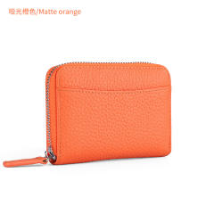 RFID leather coin purse card wallet