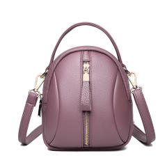 Korean fashion simple design leather crossbody bag