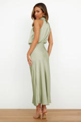 Elegant satin dress for women