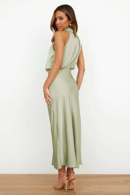 Elegant satin dress for women