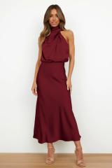 Elegant satin dress for women