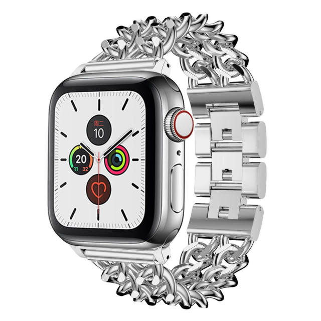 Stainless steel material watch band for apple watch