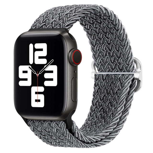 Nylon braid watch band for apple watch