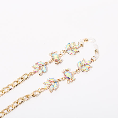 Color glass crystal glass chain