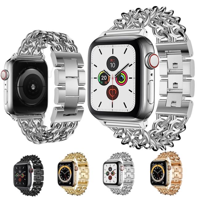 Stainless steel material watch band for apple watch