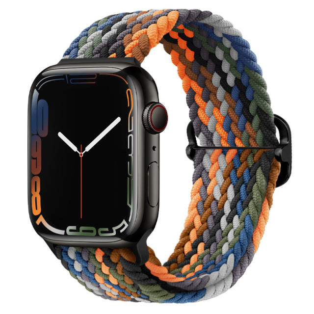 Nylon braid watch band for apple watch