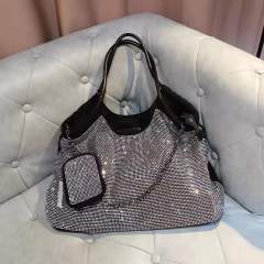 Korean fashion oxford material full diamond tote bag for women