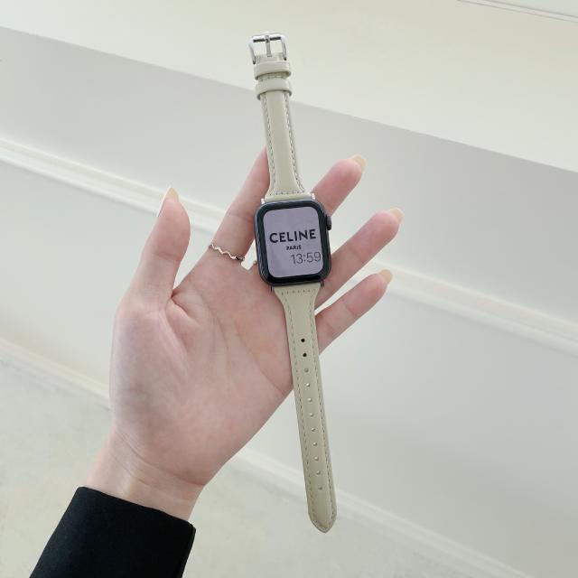 Leather watch band for apple watch
