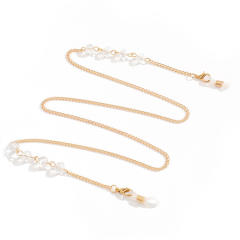 Simple crystal ball glass chain