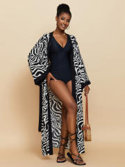 Occident fashion beach swimsuit cover up cardigan