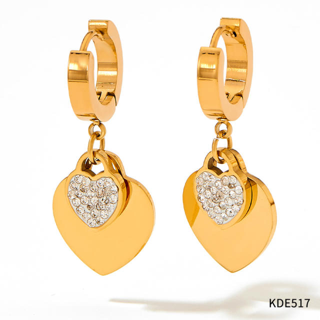 Occident fashion popular stainless steel necklace earrings bangle