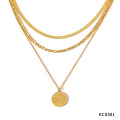 Occident fashion popular stainless steel necklace earrings bangle