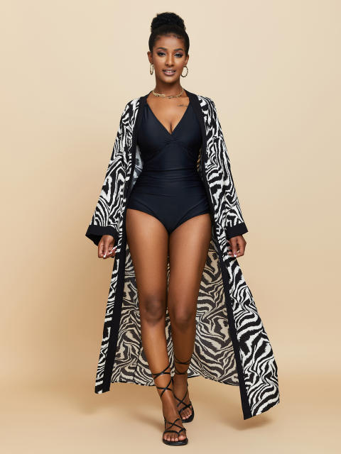 Occident fashion beach swimsuit cover up cardigan