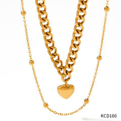 Occident fashion popular stainless steel necklace earrings bangle