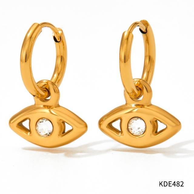 Occident fashion popular stainless steel necklace earrings bangle