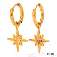 Occident fashion popular stainless steel necklace earrings bangle