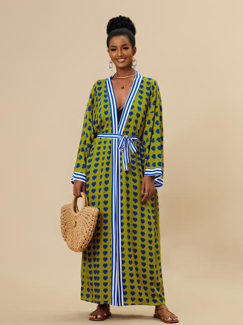 Occident fashion beach swimsuit cover up cardigan