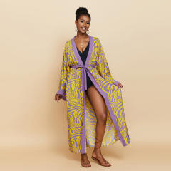 Occident fashion beach swimsuit cover up cardigan
