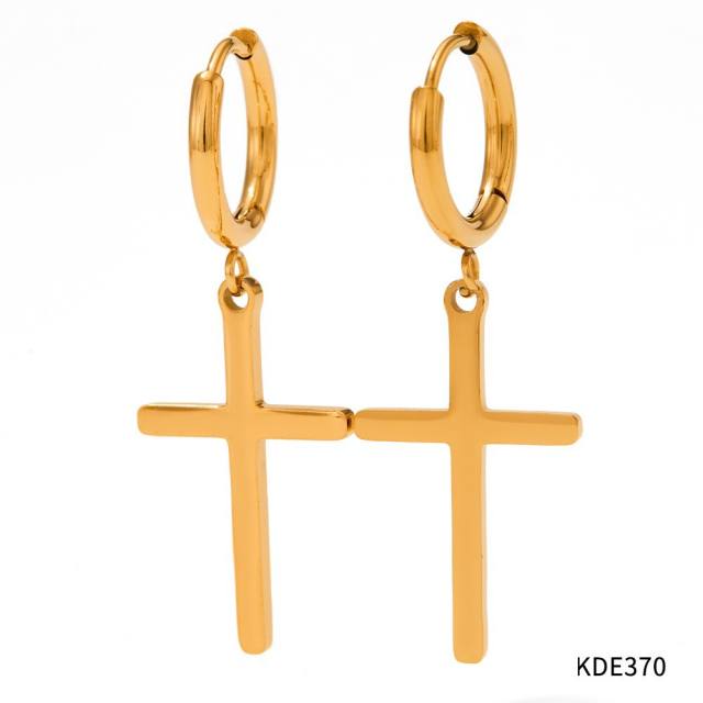 Occident fashion popular stainless steel necklace earrings bangle