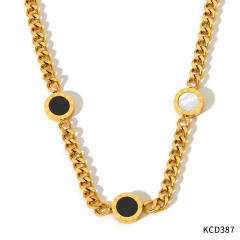 Occident fashion popular stainless steel necklace earrings bangle