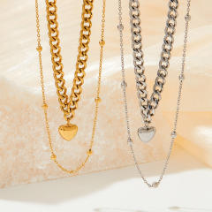Occident fashion popular stainless steel necklace earrings bangle