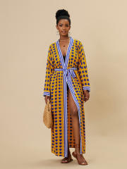 Occident fashion beach swimsuit cover up cardigan