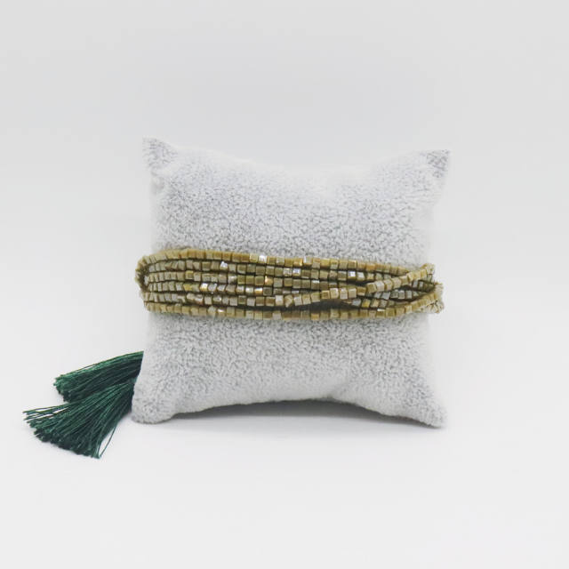 Boho miyuki beads layer bracelet