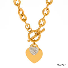 Occident fashion popular stainless steel necklace earrings bangle