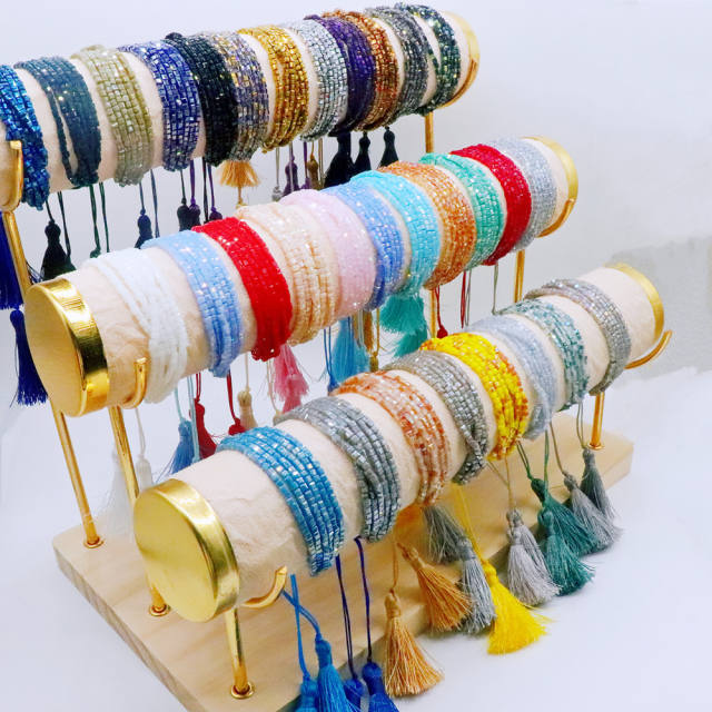 Boho miyuki beads layer bracelet