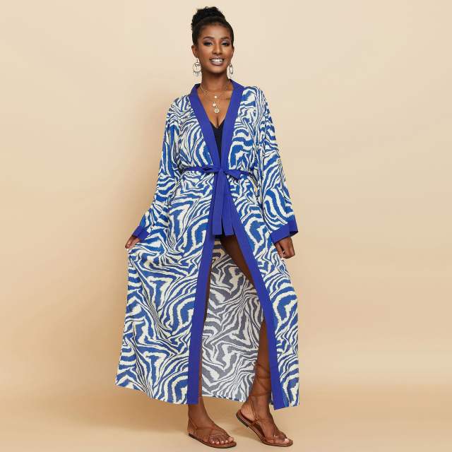 Occident fashion beach swimsuit cover up cardigan