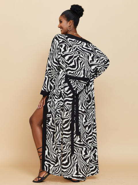 Occident fashion beach swimsuit cover up cardigan
