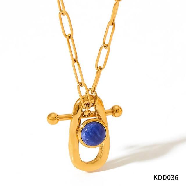 Occident fashion popular stainless steel necklace earrings bangle