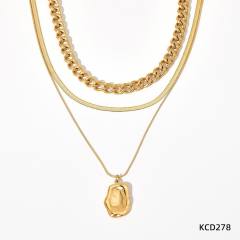 Occident fashion popular stainless steel necklace earrings bangle