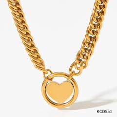 Occident fashion popular stainless steel necklace earrings bangle