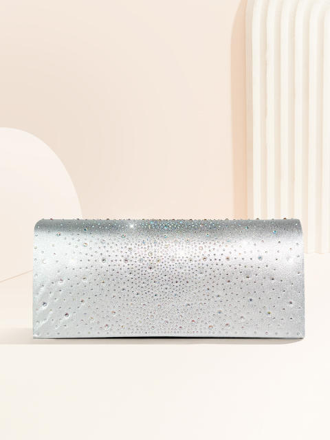 Luxury rhinestone evening bag clutch