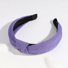 Plain color knotted headband