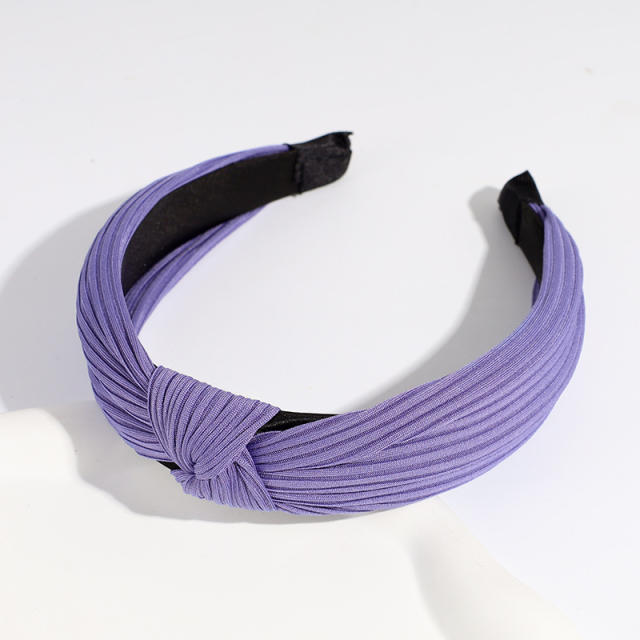 Plain color knotted headband