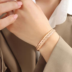 Personality stainless steel bangle rings
